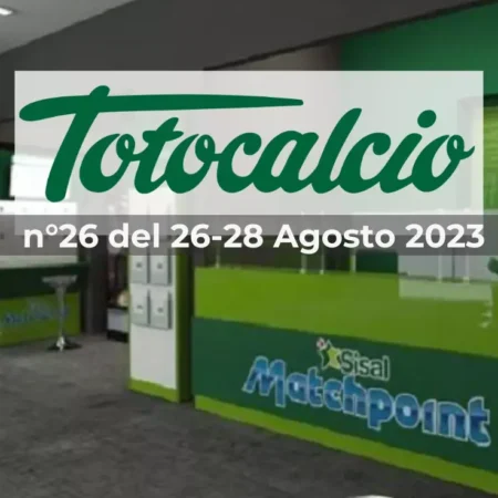 Pronostici Schedina Totocalcio n°26 del 26-28 Agosto 2023